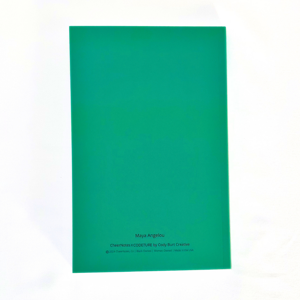 [Final Stock] Maya Angelou Green Notebook