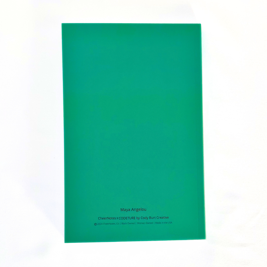 [Final Stock] Maya Angelou Green Notebook